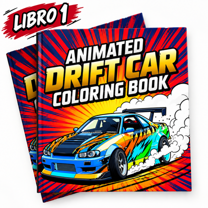 Drift car book (Libro para Colorear)