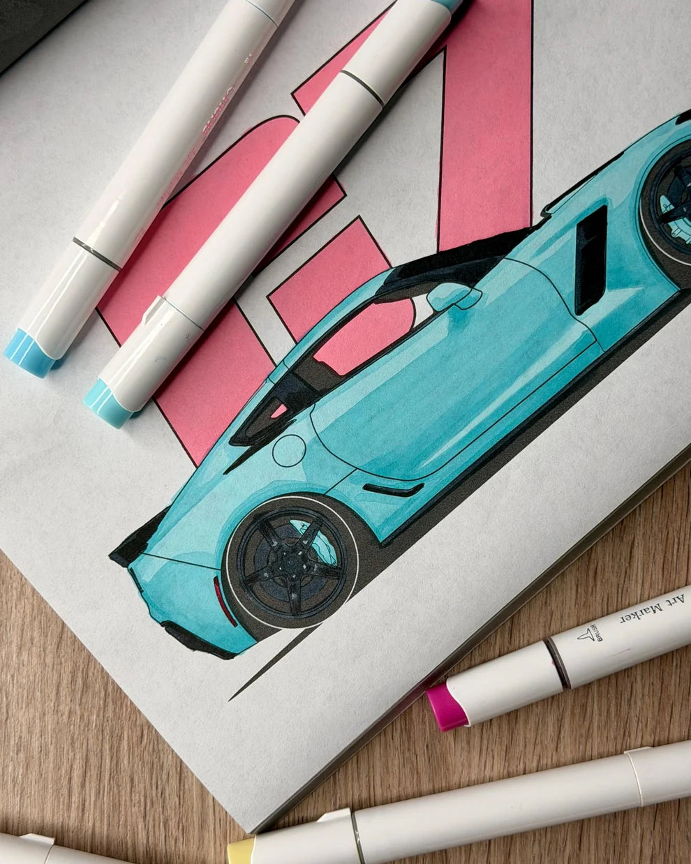 Drift car book (Libro para Colorear)
