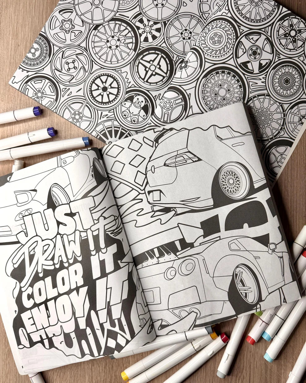 Drift car book (Libro para Colorear)